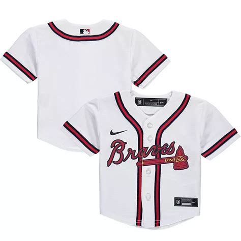 infant nike white atlanta braves home replica team jersey|Infant Nike White Atlanta Braves Home Replica Team Jersey.